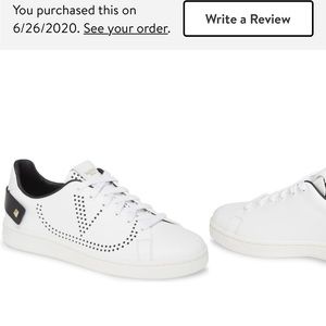 Valentino Sneaker Red and White Size 38